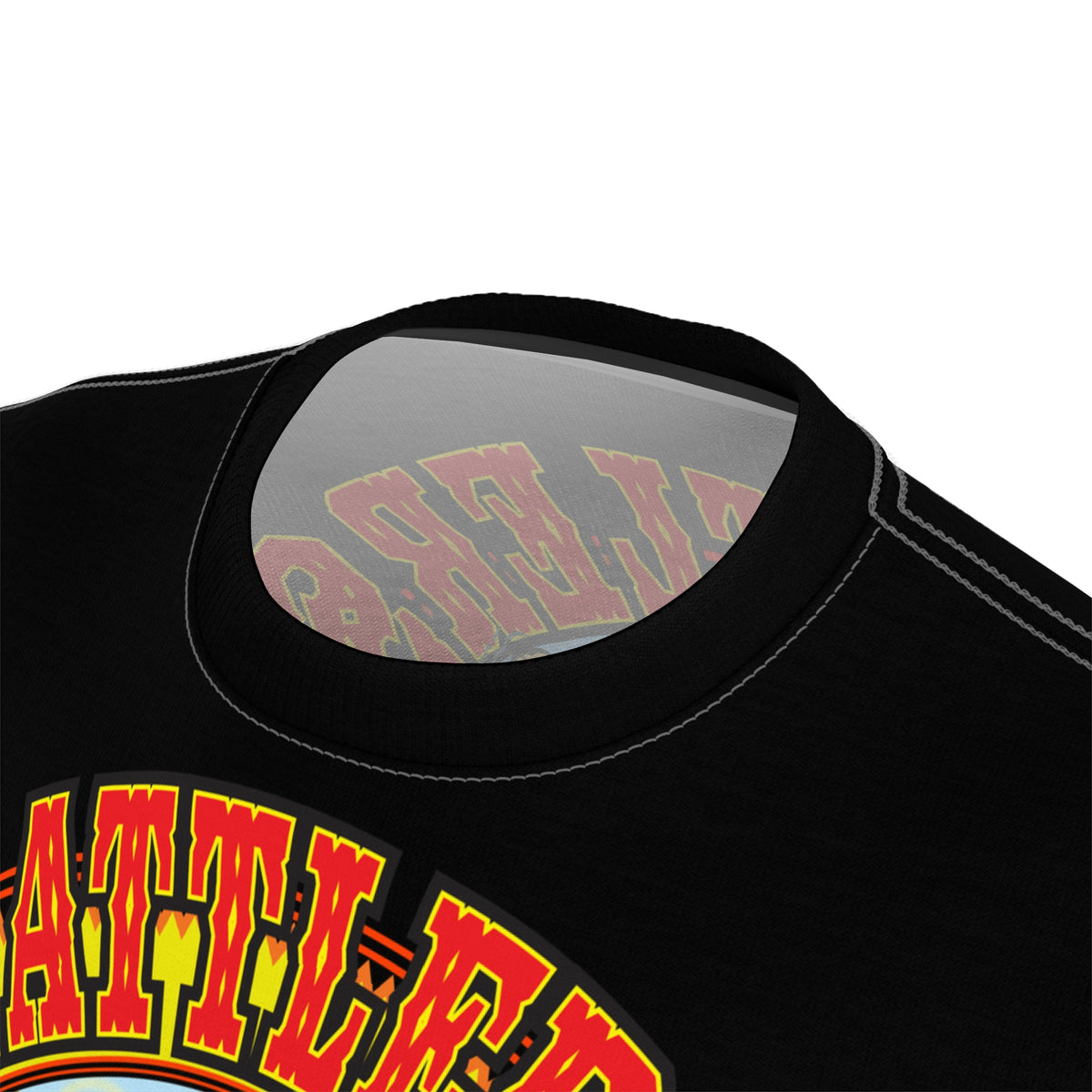 Rattlers Saloon  BADAZZ BLACK SUPER TEE — Vintage Biker 66 Graphic Shirt