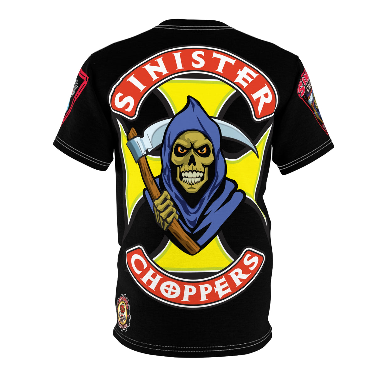 Sinister Choppers Reaper HiViz, High Performance Motorcycle Riding Tee Shirt