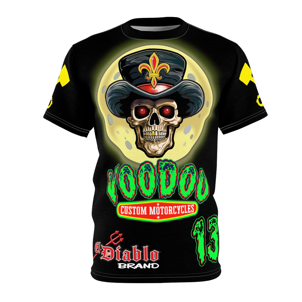 VooDoo Customs Night Rider HiViz Super Tee for Motorcycle Riders  - The Ultimate Riding Comfort