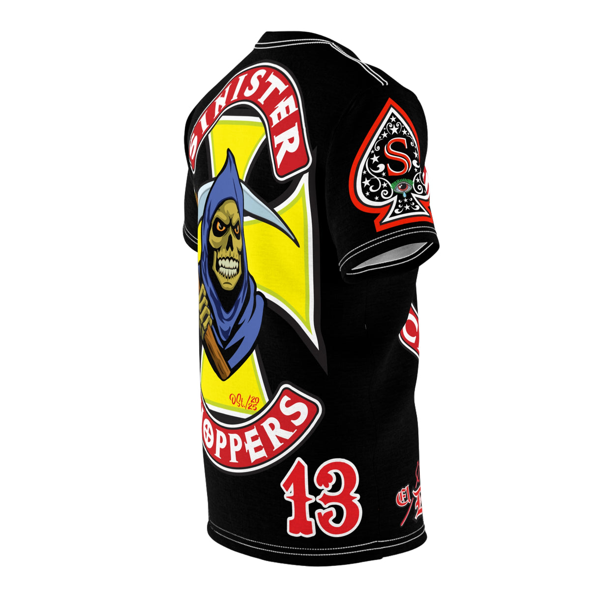 Sinister Choppers HiViz Custom Motorcycles- Reaper Super Tee - High Performance Riding Wear