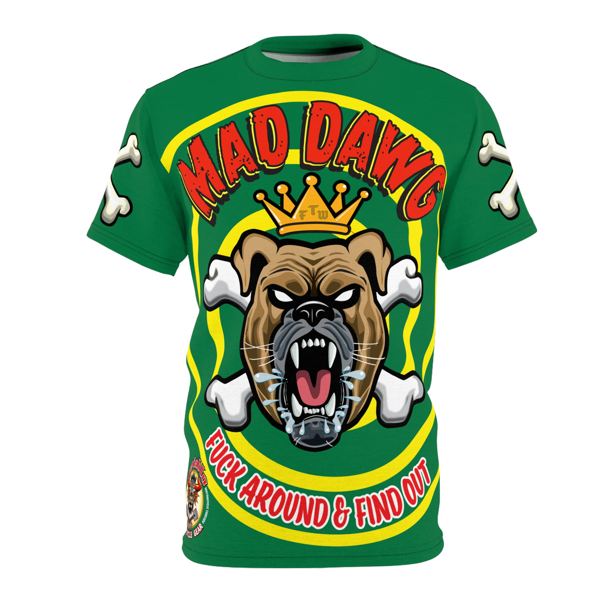 Mad Dawg FAFO HiViz Custom Motorcycle Riding Tee