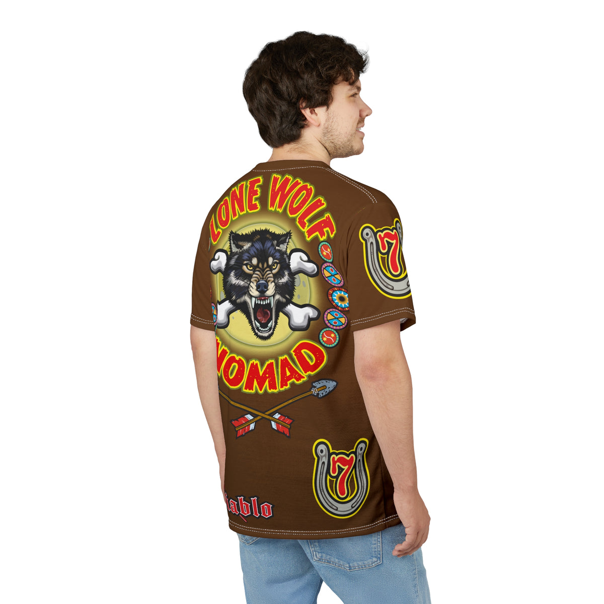 Lone Wolf Nomad HiViz Super Tee - Special Design for Independent No Club Riders