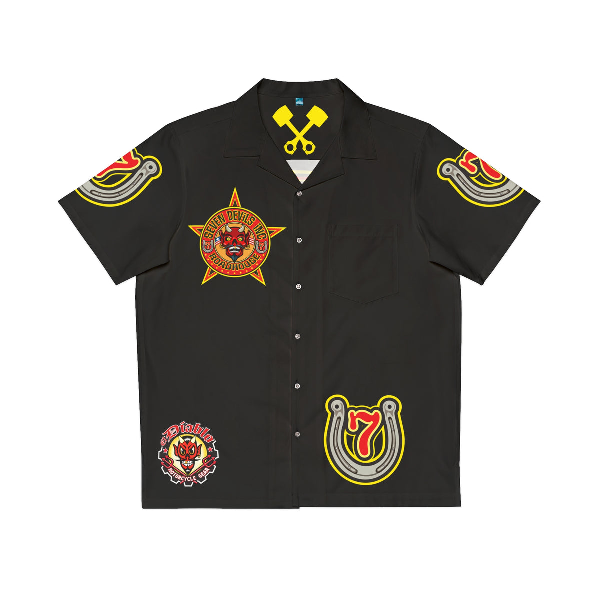 Big Bopper Men's Hawaiian Shirt - Loose, Comfortable Button Up Shirt for Easy Breezy Riding - Sizes to 5XL