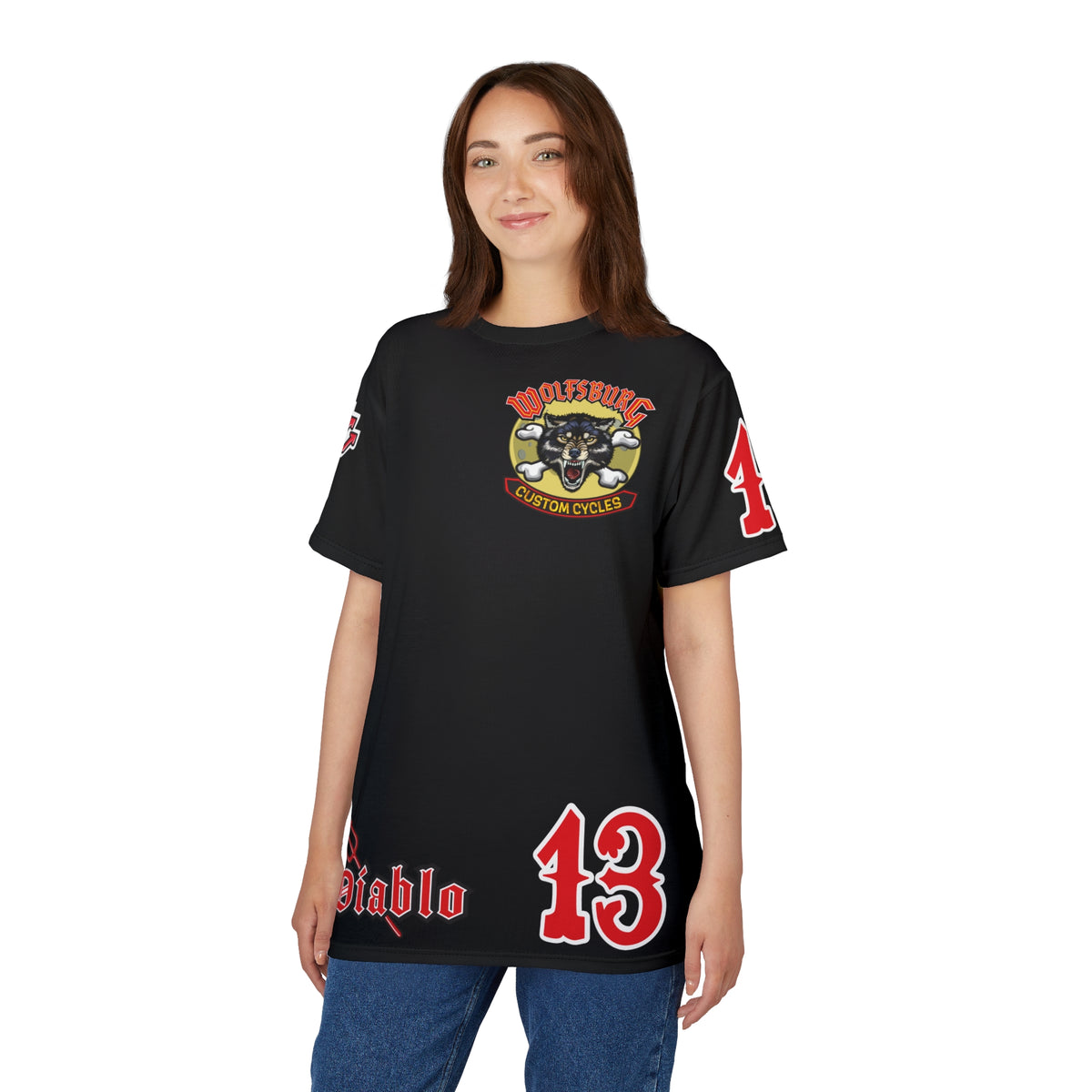 Wolfsburg Custom Cycles Motorcycle Riding Tee Shirt - Cool Riding Comfort
