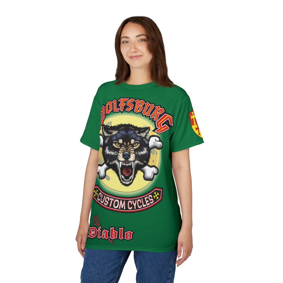 Wolfsburg Custom Cycles HiViz Super Tee - Ultimate in Riding Comfort