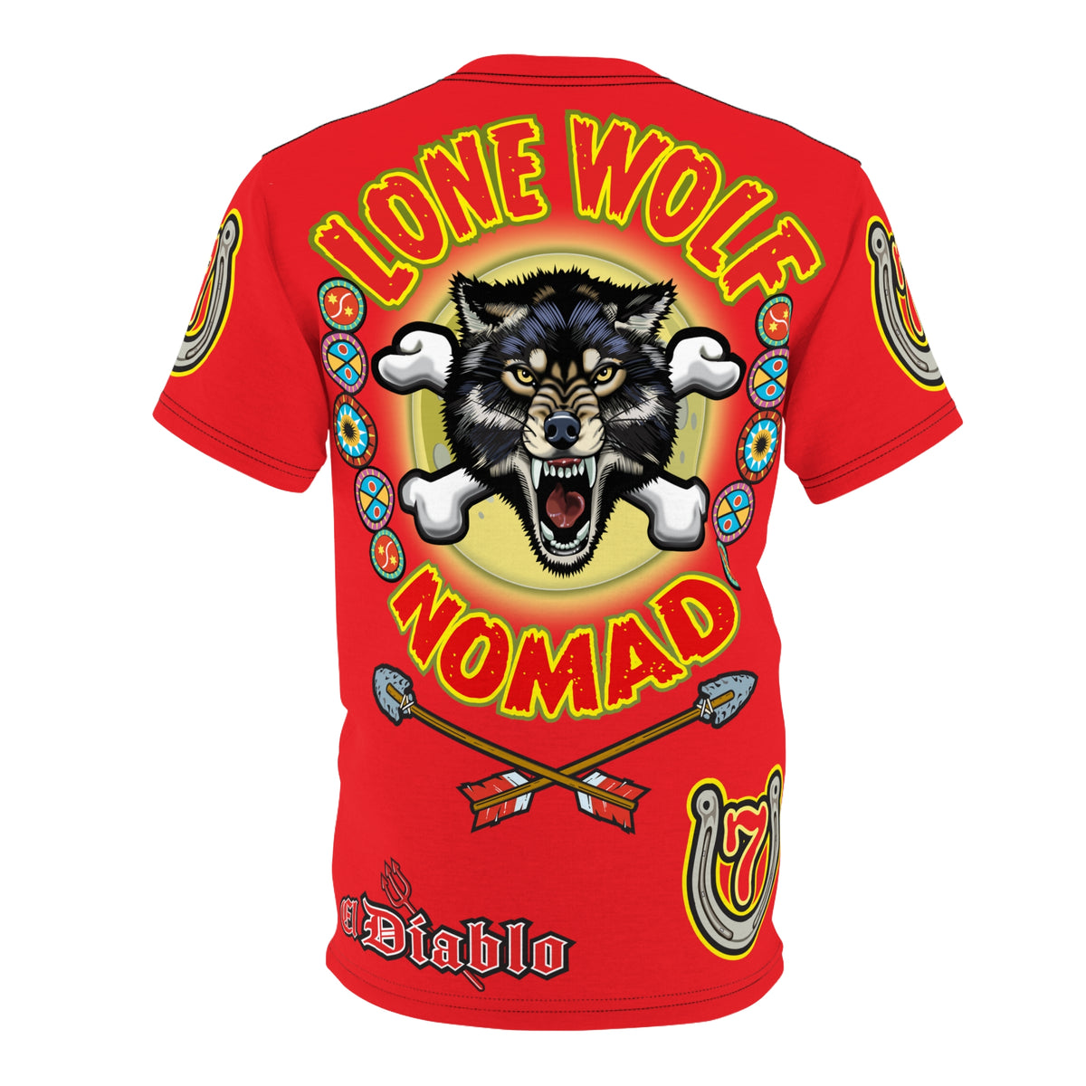 Lone Wolf Nomad HiViz Super Tee - Special Design for Independent No Club Riders