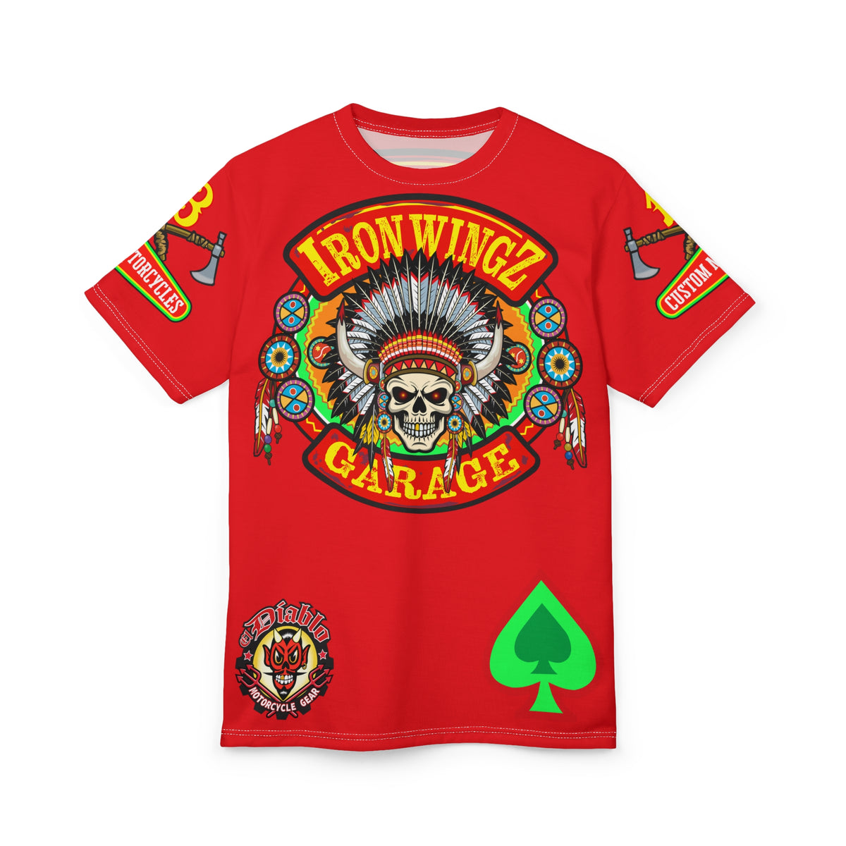 Iron WingZ Customs HiViz High Performance Motorcycle Riding Super Tee