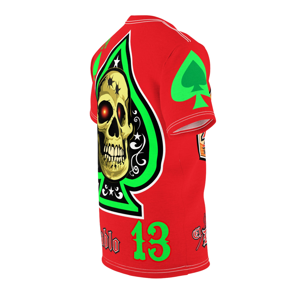 American Custom Engines ACE - Specially Designed Lumina Green  Ace of Spades Death Card High visibility Graphics