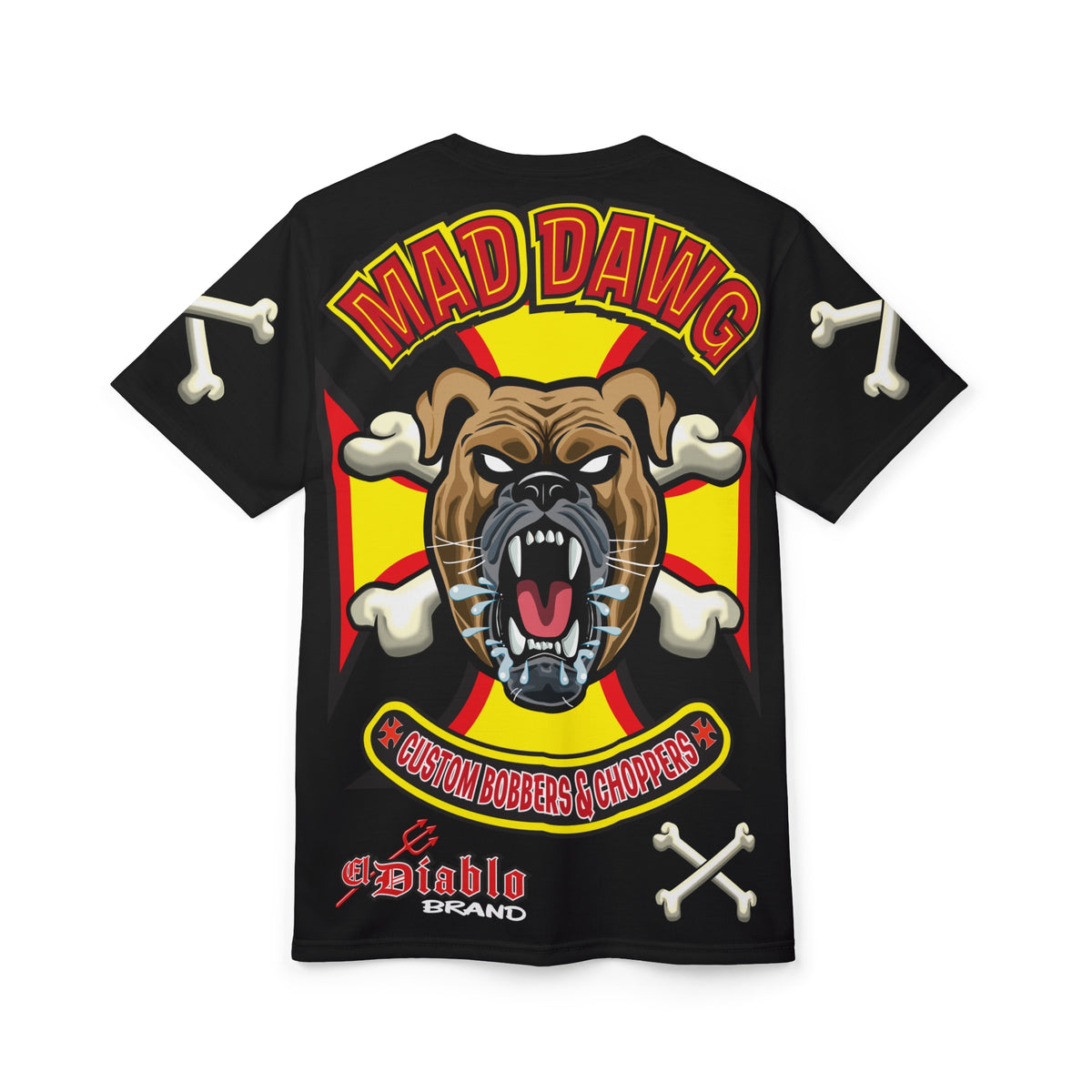 SRT Mad Dawg Customs Americana, Edgy Motorcycle Apparel, HiViz Custom Riding TEE, Rebel Fashion, Biker Style