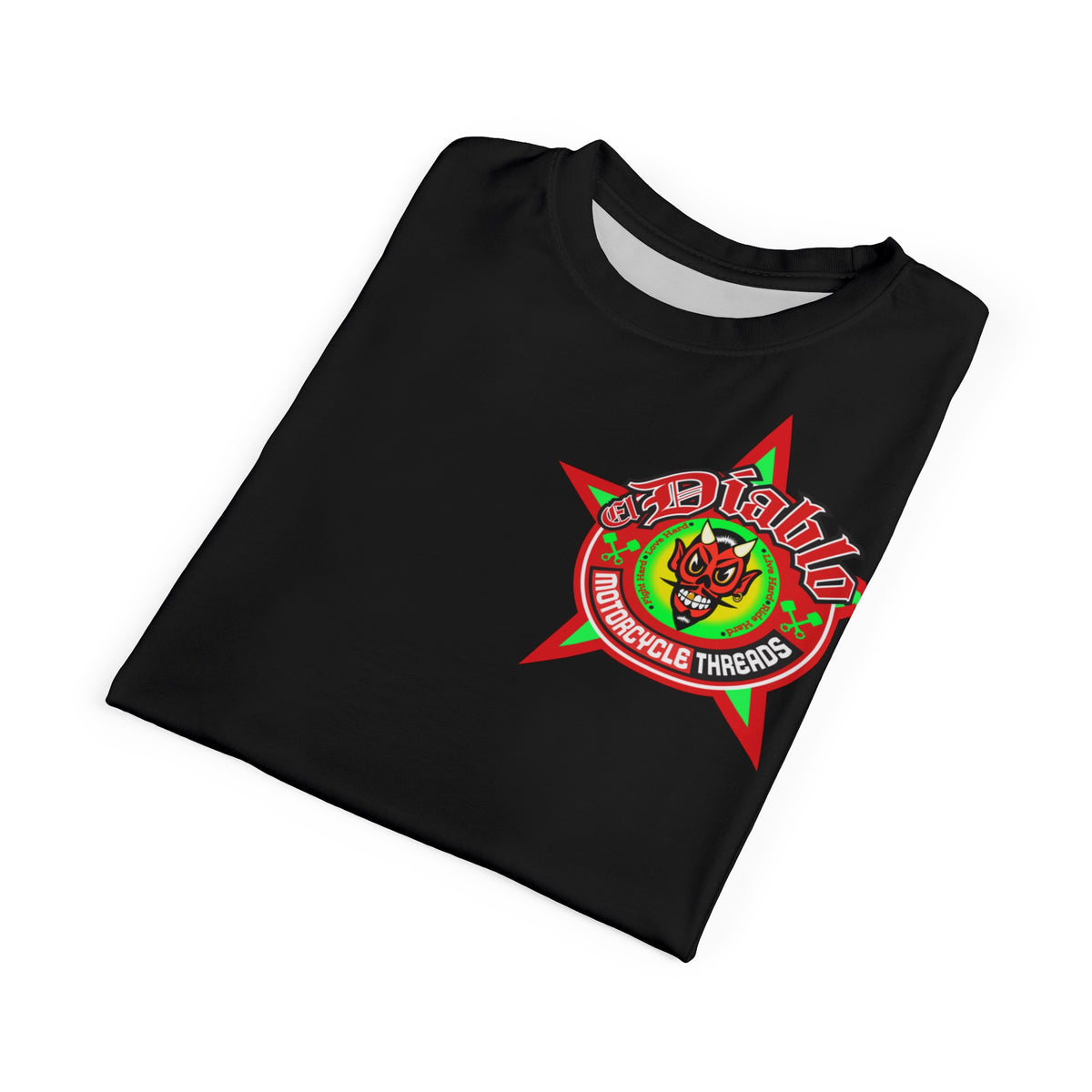 El Diablo Motorcycle Threads Unisex Super Tee - Edgy Graphic Tee for Biker Enthusiasts