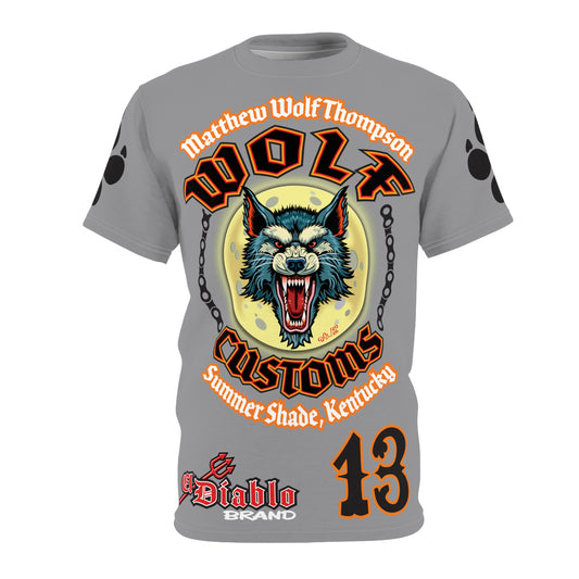 MWT Wolf Custom Motorcycles Super Tee — Viciously Cool High Performance Motorcycle Riding Shirt