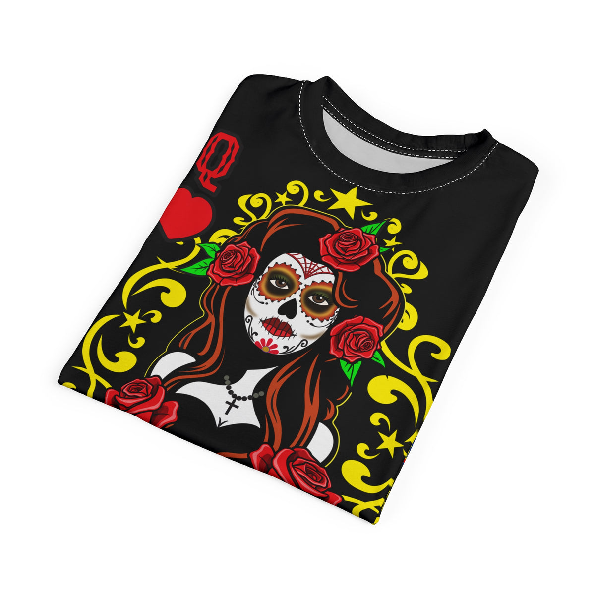 Voodoo Custom Motorcycles Tee —  Queen of Hearts Super Tee