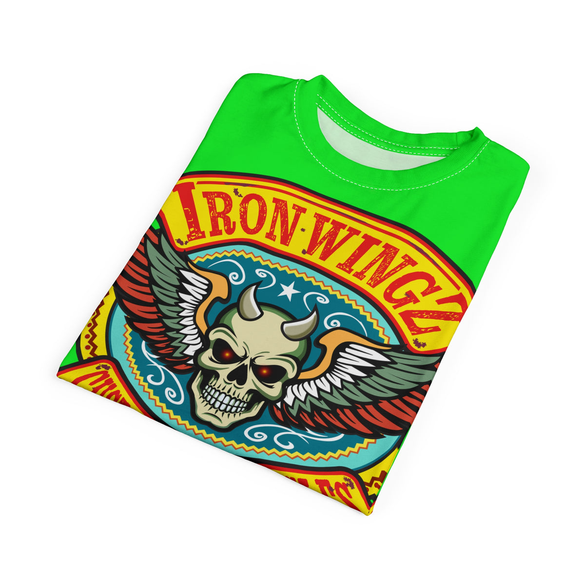 Very Special Iron Wingz Garage HiViZ  Lumina Motorcycle Rider Super Tee