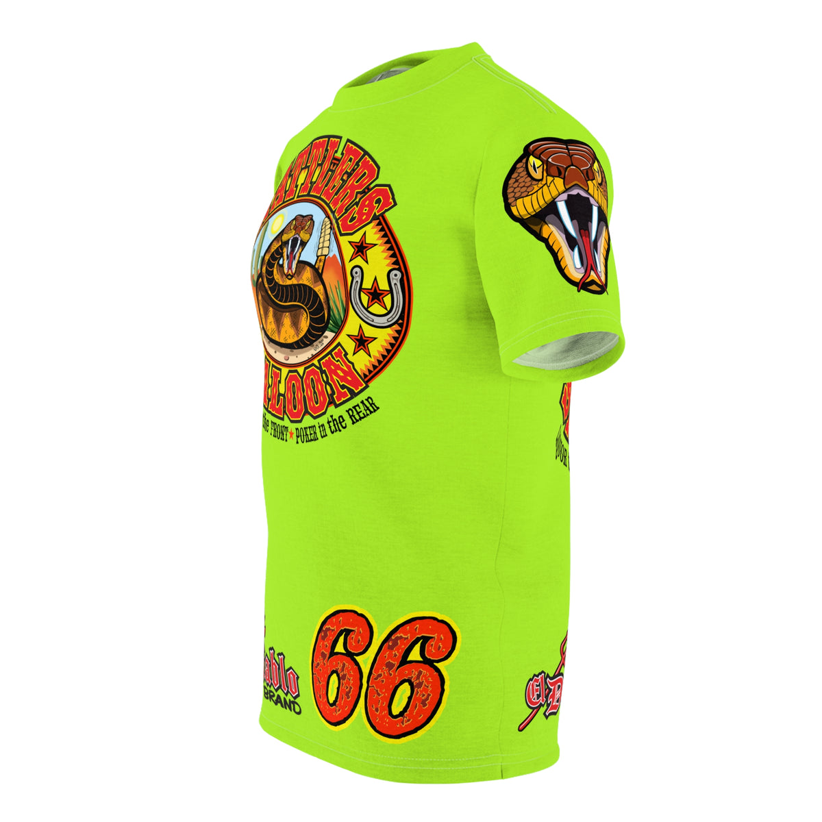 VERY Special HIVIZ Rattlers Saloon SUPER TEE — Vintage Biker 66 Graphic Shirt