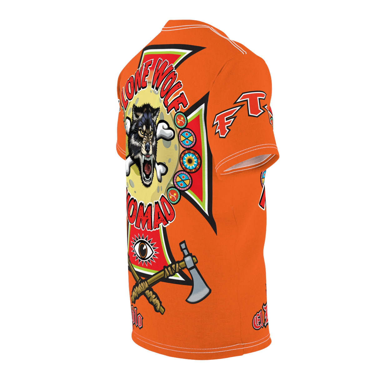 Lone Wolf Nomad HiViz Super Tee - For The Independent No Club Bikers For Life