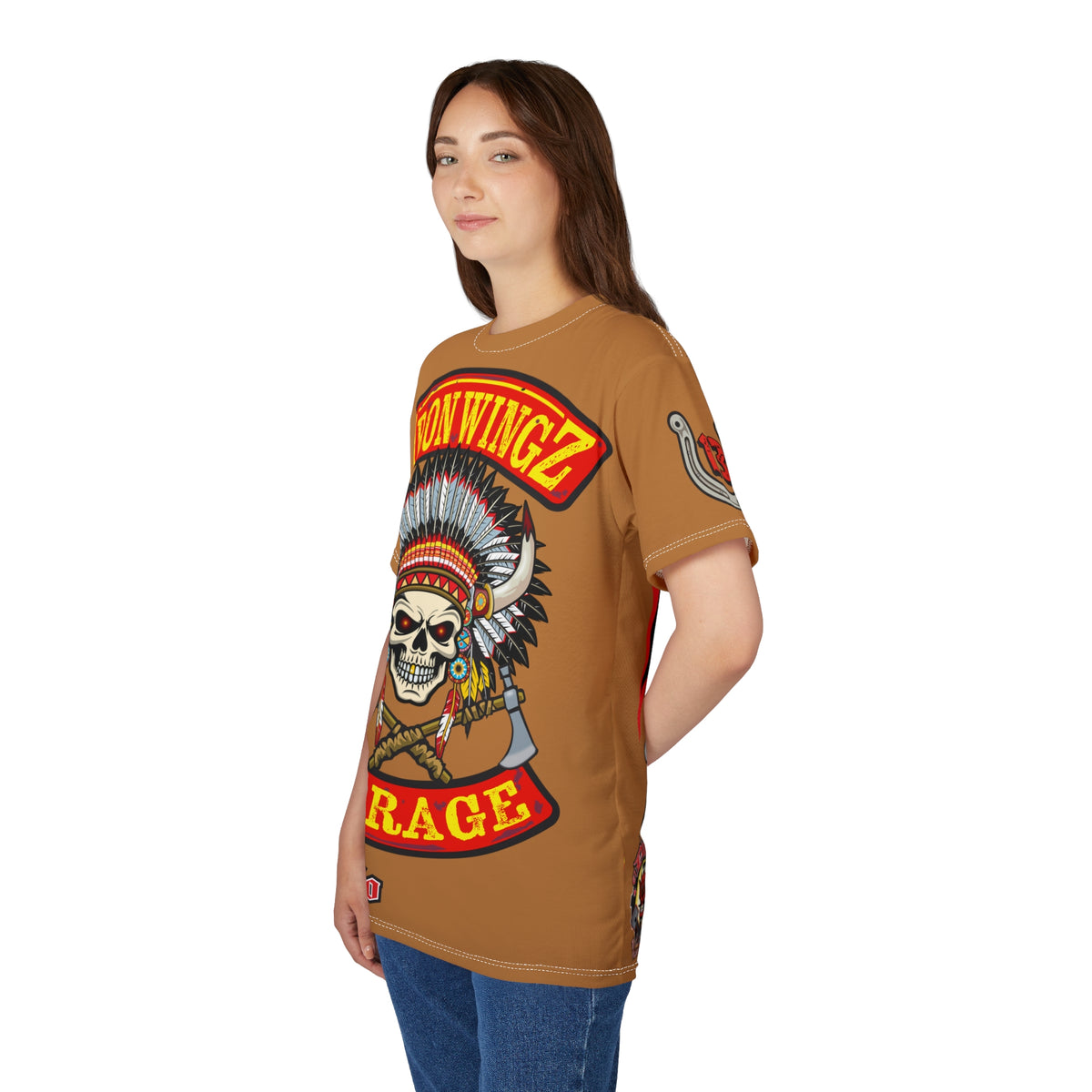 Iron Wingz Garage HiViZ Motorcycle Rider Super Tee