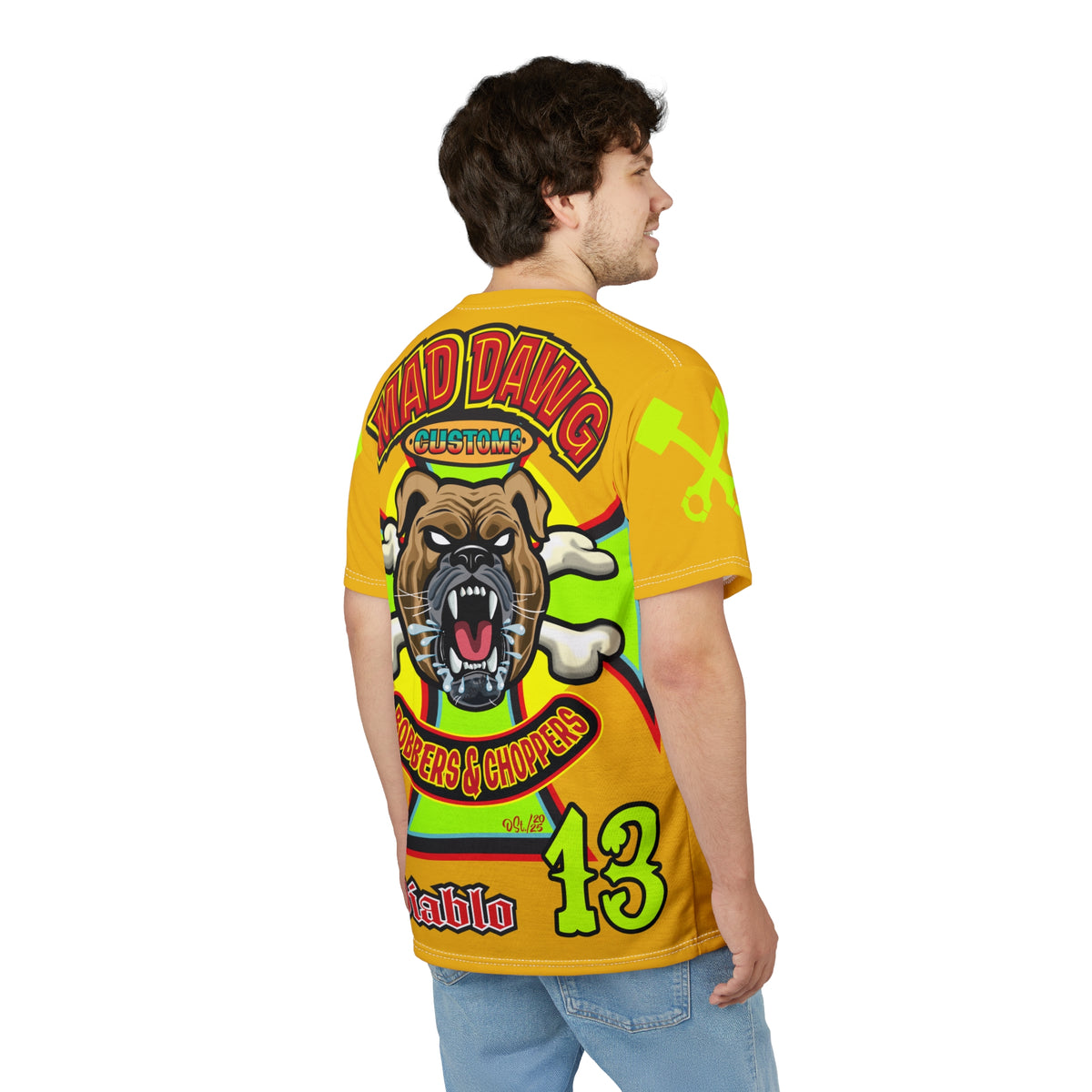 Mad Dawg Customs HiViz, High Performance Super Tee - Mad Dawgs & Bad Dawgs must have Riding Super Tee