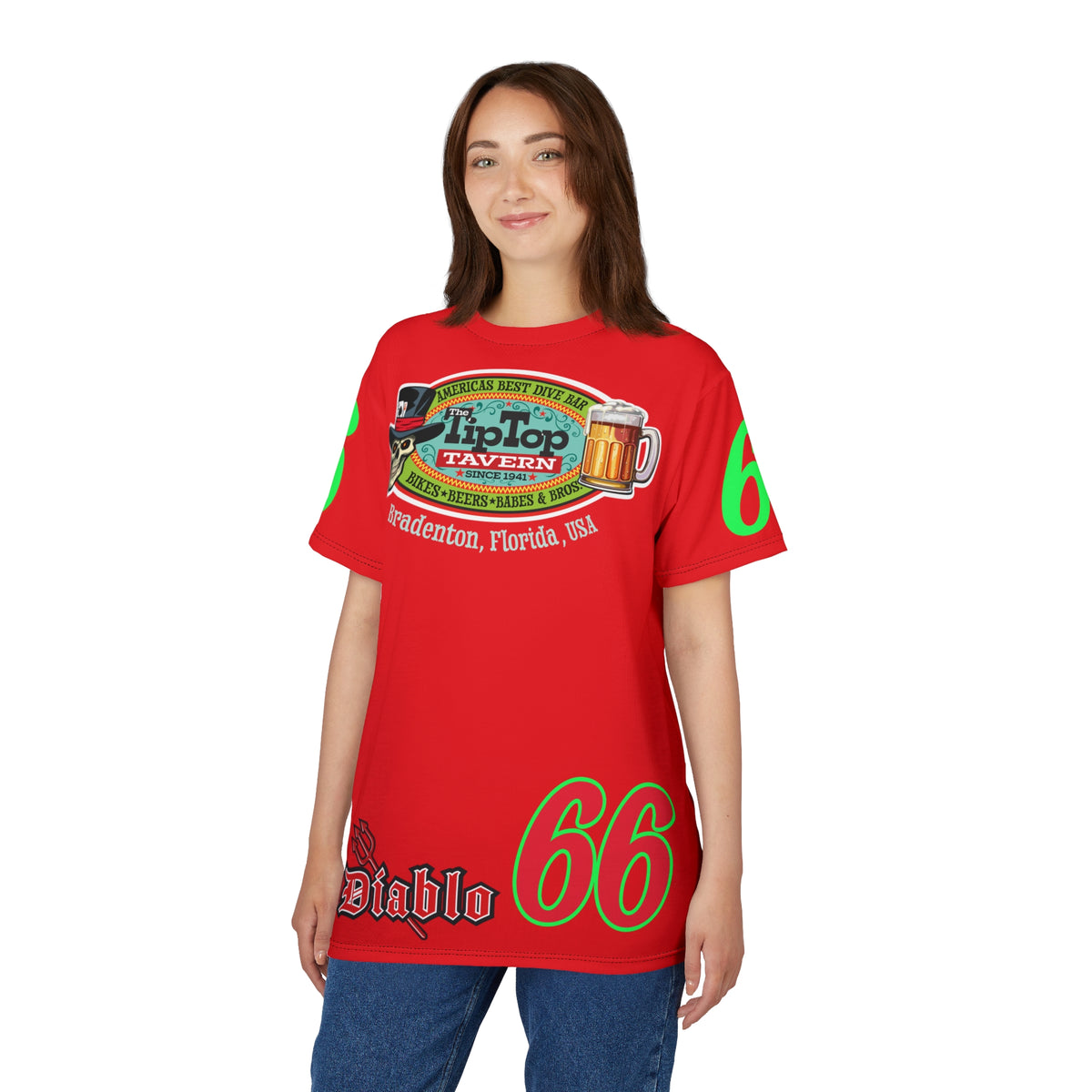 Tip Top Tavern Dive Bar Super Tee - America's Best Dive Bar - Bikes Beers Babes & Bros. -Remembering Jesse Biker Bar Tee