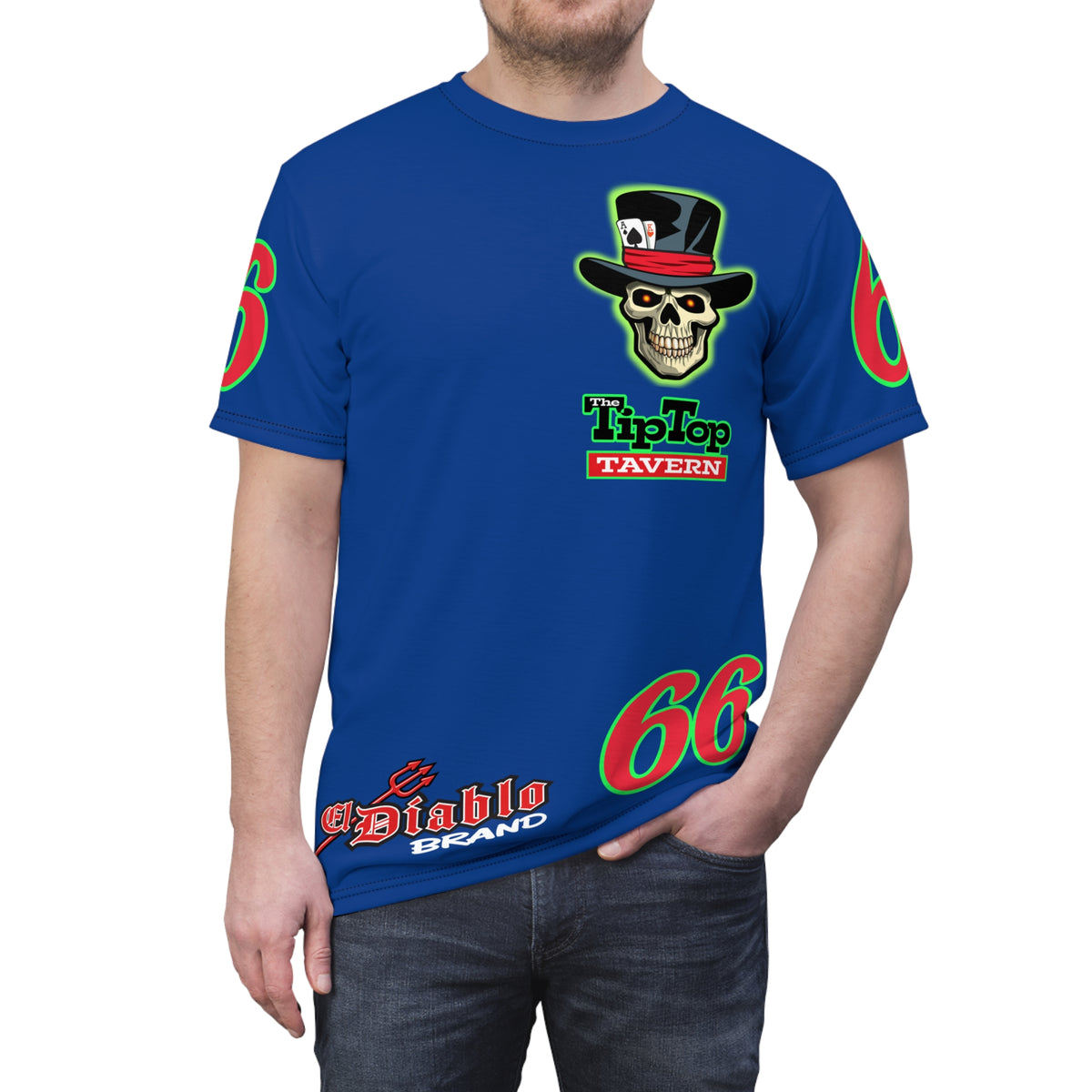 SRT Tip Top Tavern Dive Bar Super Riding Tee (*Limited Edition) - Florida's Best Dive Bar, Bikes Beers Babes & Bros. - Honouring Biker Bar Tee