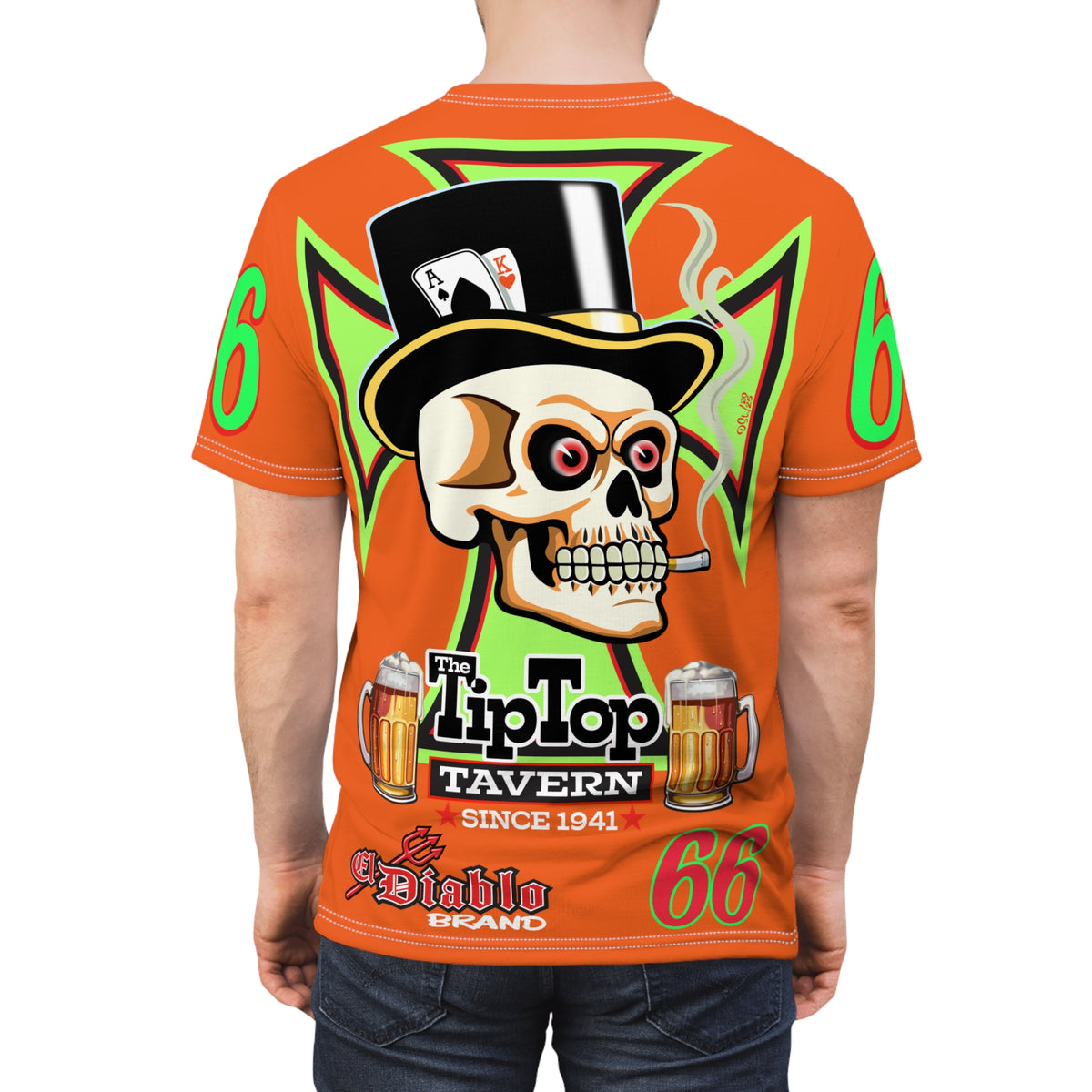 Tip Top Tavern Dive Bar Super Tee - Orange Crush - Special Edition Graphics - America's Best Dive Bar - Bikes Beers Babes & Bros. - Biker Bar Tee