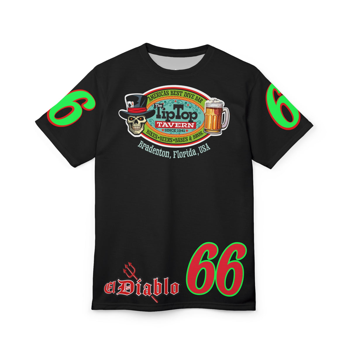 Tip Top Tavern Dive Bar Super Tee - America's Best Dive Bar - Bikes Beers Babes & Bros. -Remembering Jesse Biker Bar Tee
