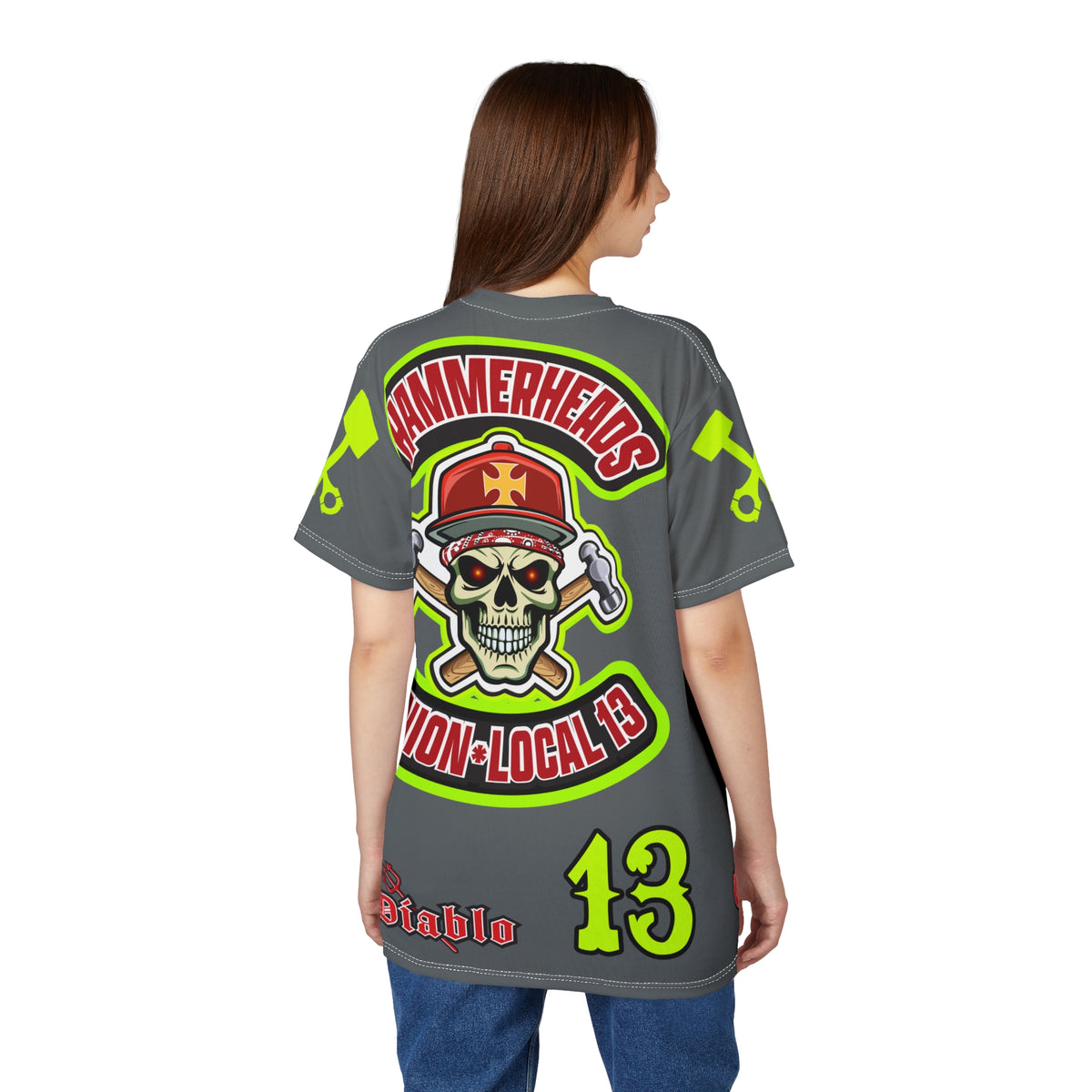 Hammerheads Union Local 13 - Custom Motorcycle Riding Tee Shirt _ Super Comfort and Fit