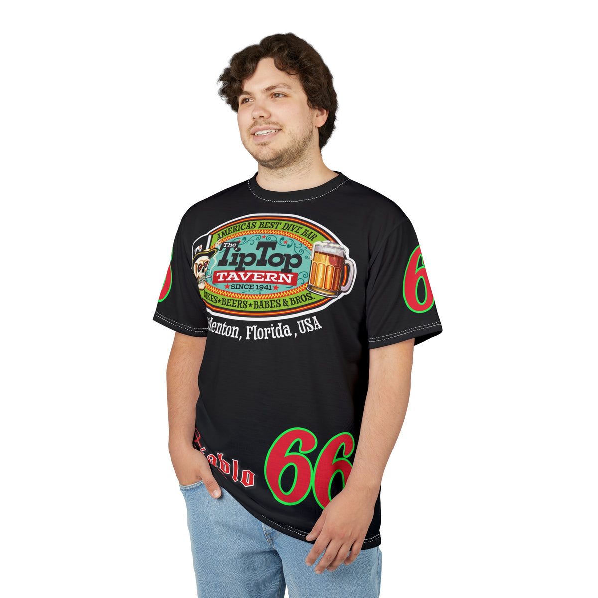 Tip Top Tavern Dive Bar Super Tee - America's Best Dive Bar, Bikes Beers Babes & Bros. - Biker Bar Tee