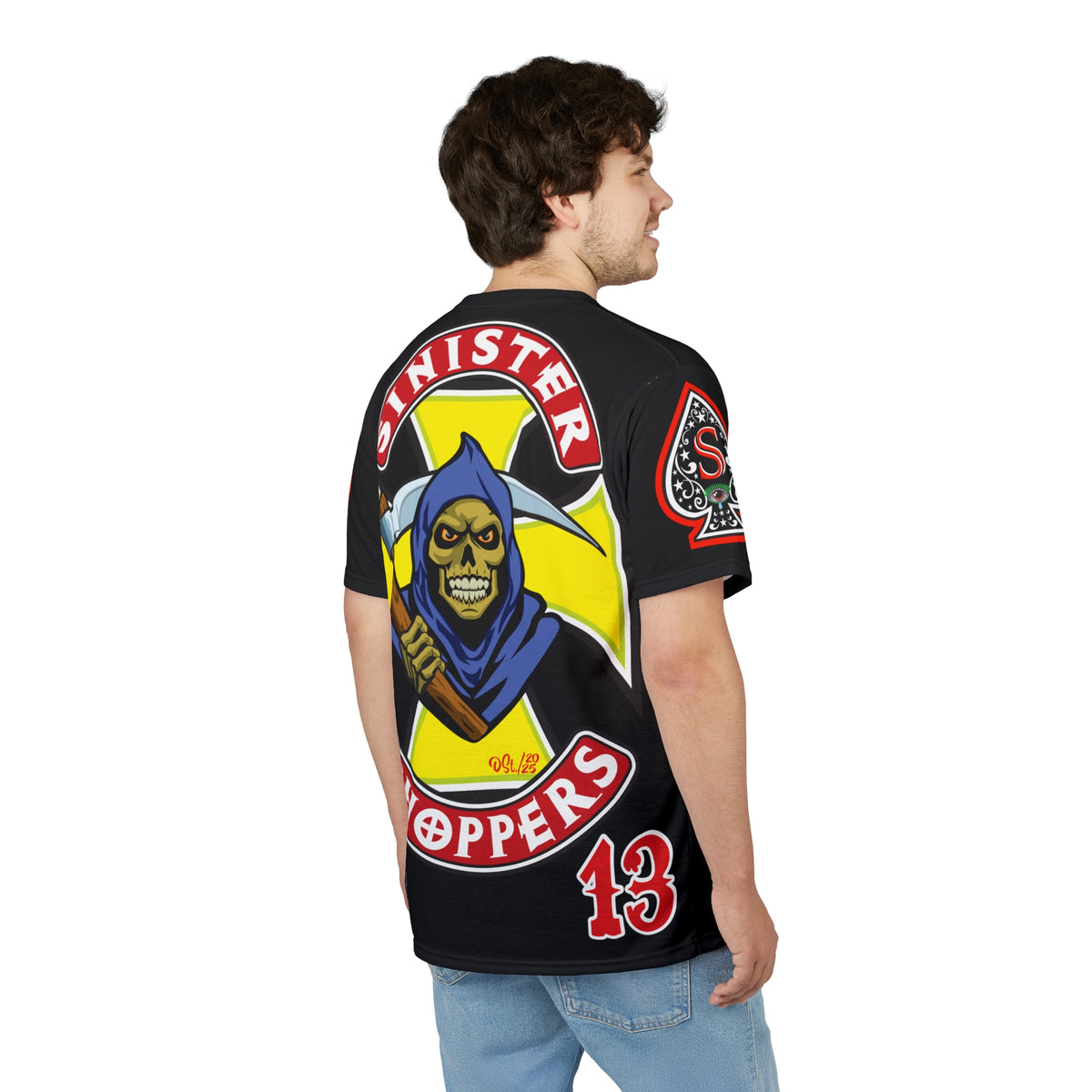 Sinister Choppers HiViz Custom Motorcycles- Reaper Super Tee - High Performance Riding Wear