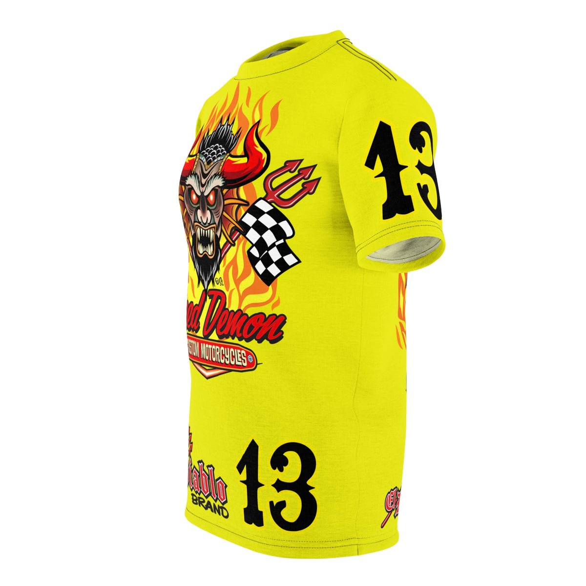 Demon Custom   Banana Rama HiViZ Super Tee — Extreme Edgy Graphics - Bad Attitude Custom Biker Riding Gear