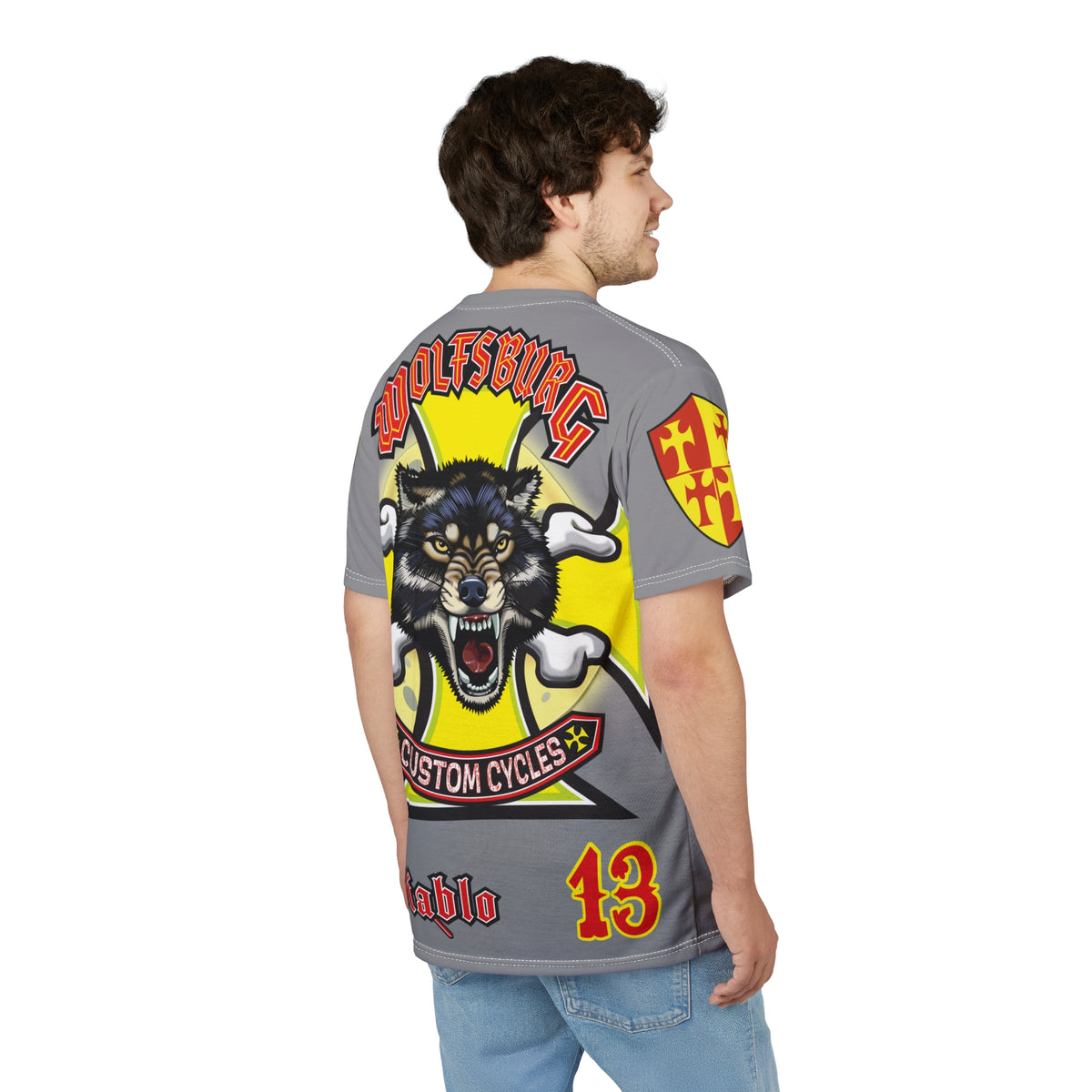 Wolfsburg Custom Cycles HiViz High Comfort Motorcycle Riders Super Tee