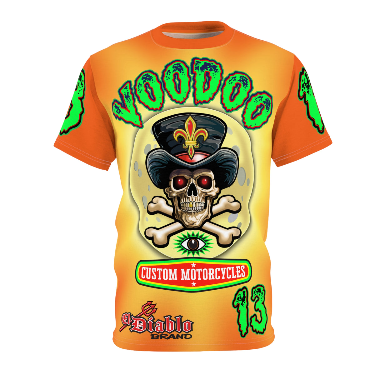 VooDoo Customs Angry Orange Tie Dye Yelo Blast HiViz Super Tee