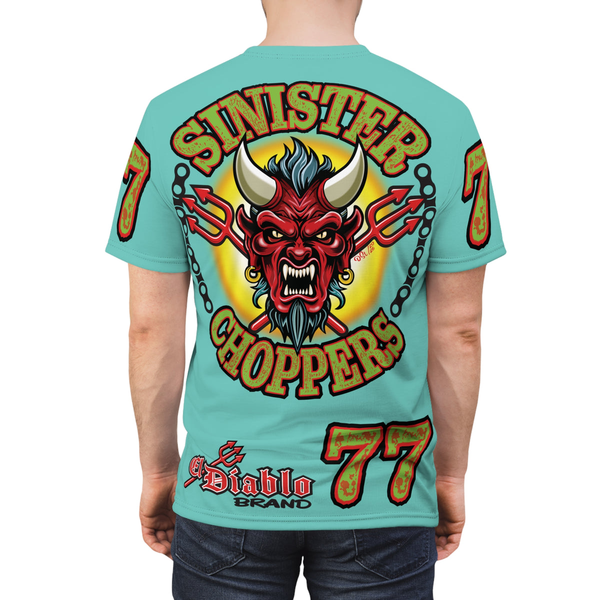 Sinister Choppers BLACKHAWK MIAMI SPECIAL SUPER T— Ride Cool, Look Cool in our Best Super Tee