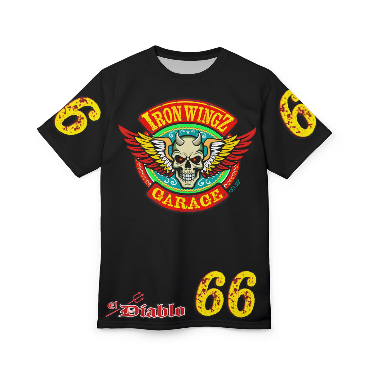 Iron Wingz Garage HiViz Super T - Hardcore Motorcycle Riders Cut