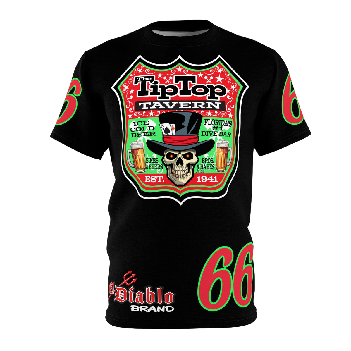 Tip Top Tavern Dive Bar Super Tee (*Limited Edition) - America's Best Dive Bar, Bikes Beers Babes & Bros. - Honouring Biker Bar Tee