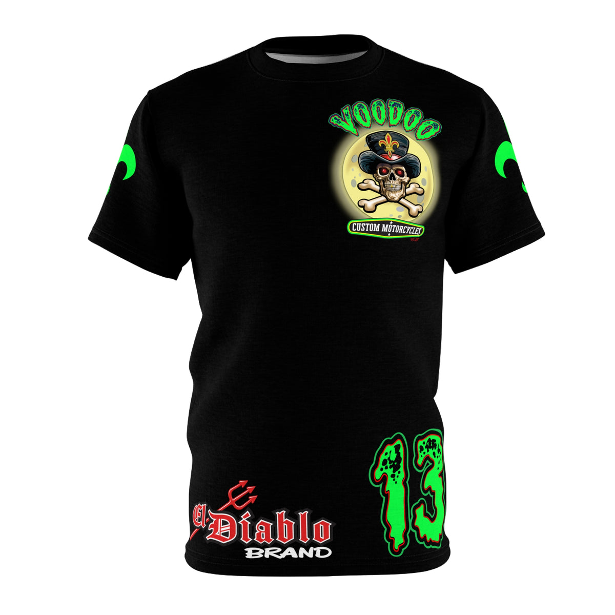SRT VooDoo Customs Ragin' Cajun Custom Biker Riding Super Tee