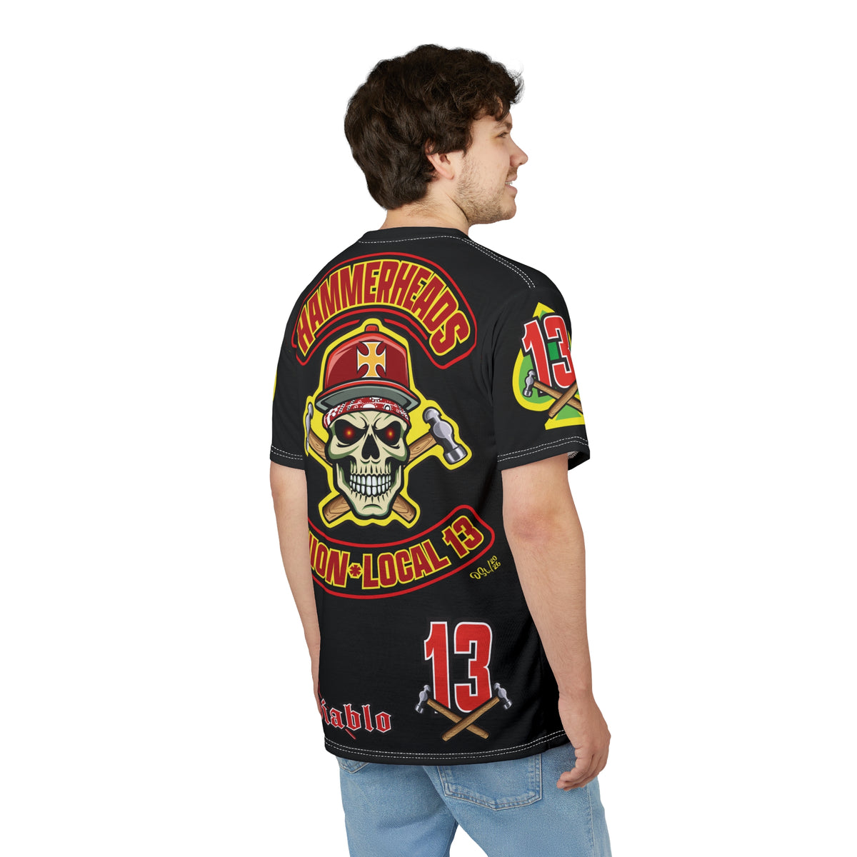Hammerheads Union Local 13 FAFO -  Custom Motorcycle Riding Tee Shirt _ Super Comfort and Fit