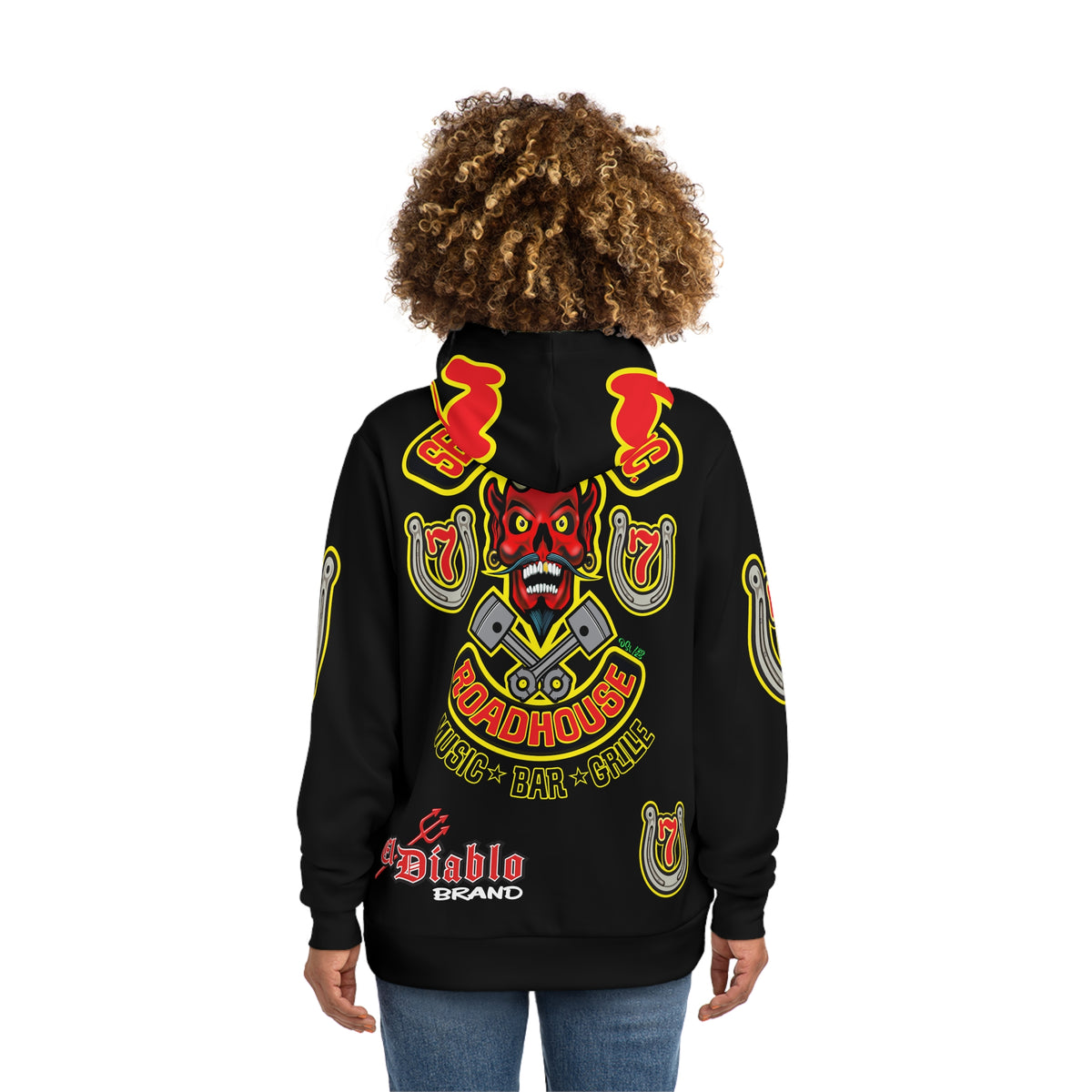 HoodZ Seven Devils Roadhouse Retro Devil Logo Pullover Hoodie