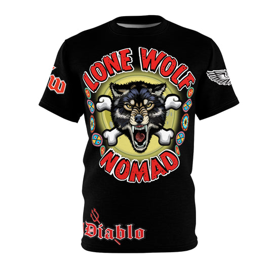 Lone Wolf Nomad HiViz Super Tee - For The Independent No Club Bikers For Life