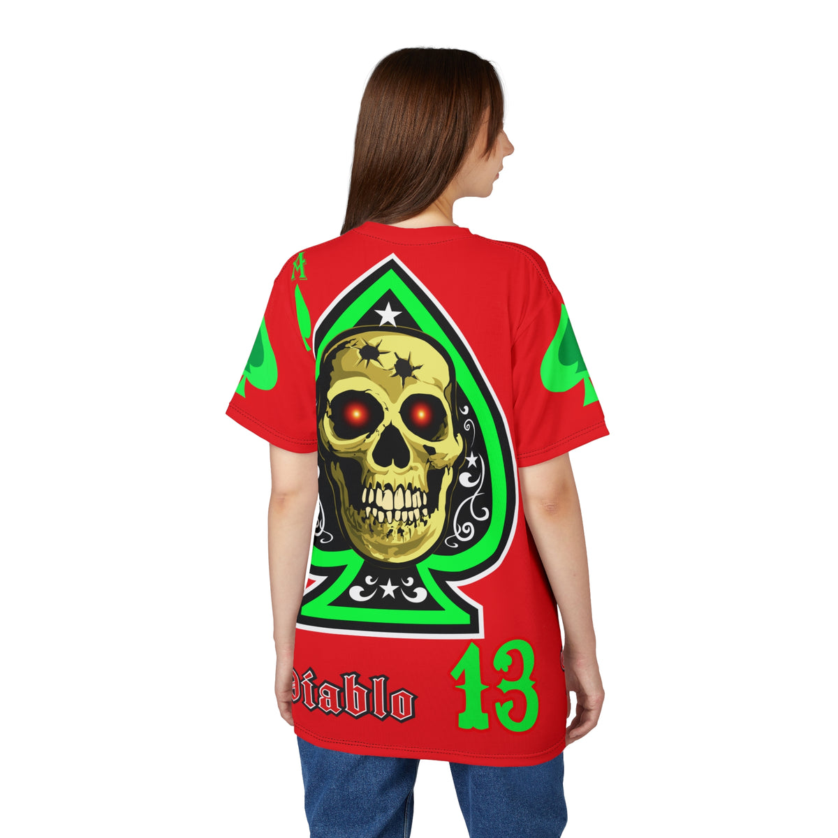 American Custom Engines ACE - Specially Designed Lumina Green  Ace of Spades Death Card High visibility Graphics