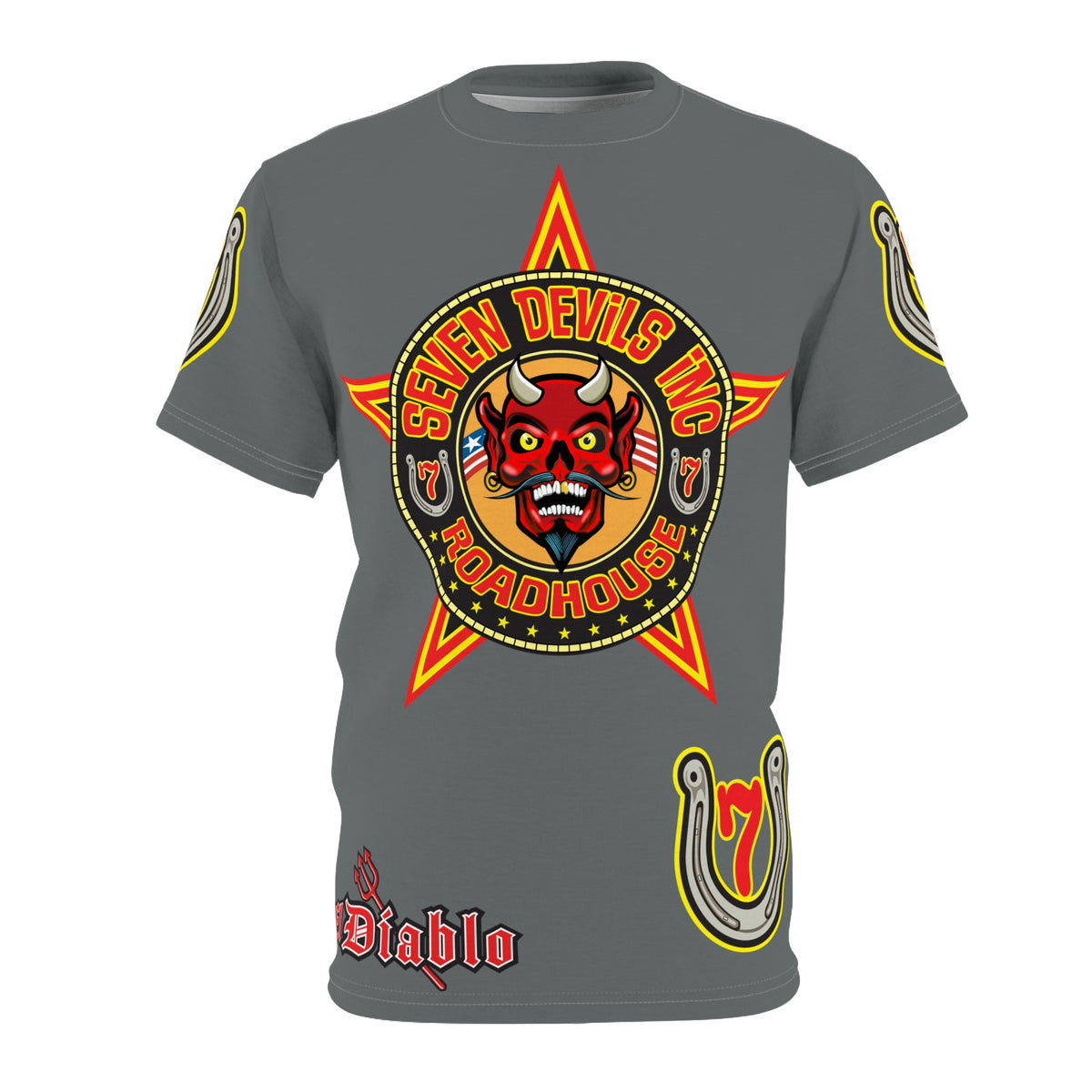 Seven Devils Inc. Roadhouse Graphic Tee - Motorcycle Custom Riding Super Tee