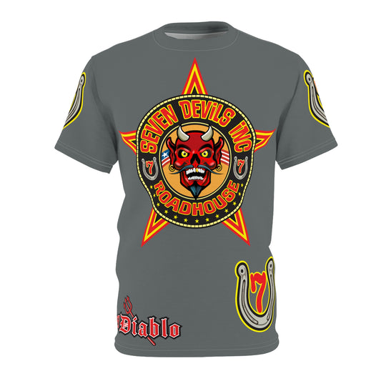 Seven Devils Inc. Roadhouse Graphic Tee - Motorcycle Custom Riding Super Tee