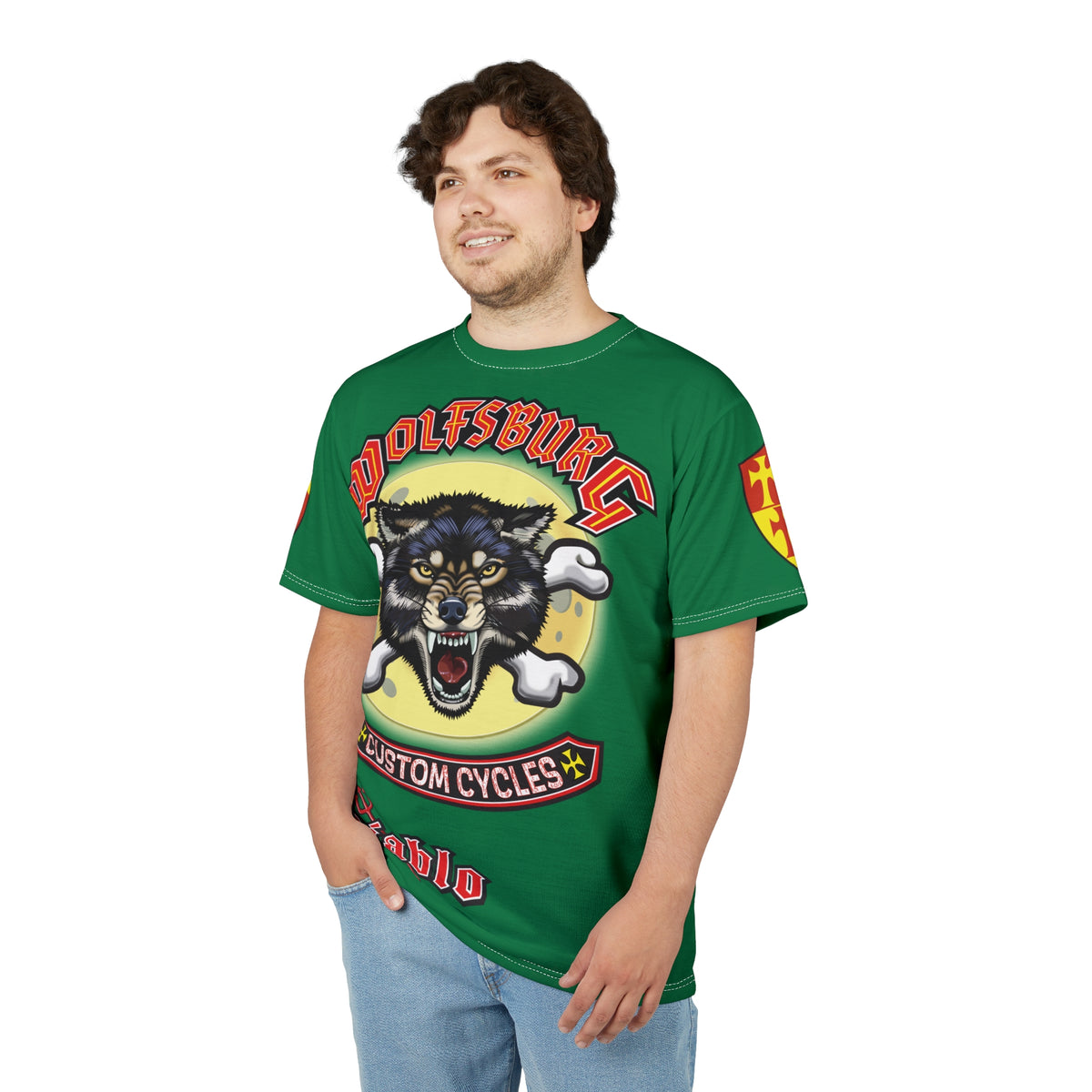 Wolfsburg Custom Cycles HiViz Super Tee - Ultimate in Riding Comfort