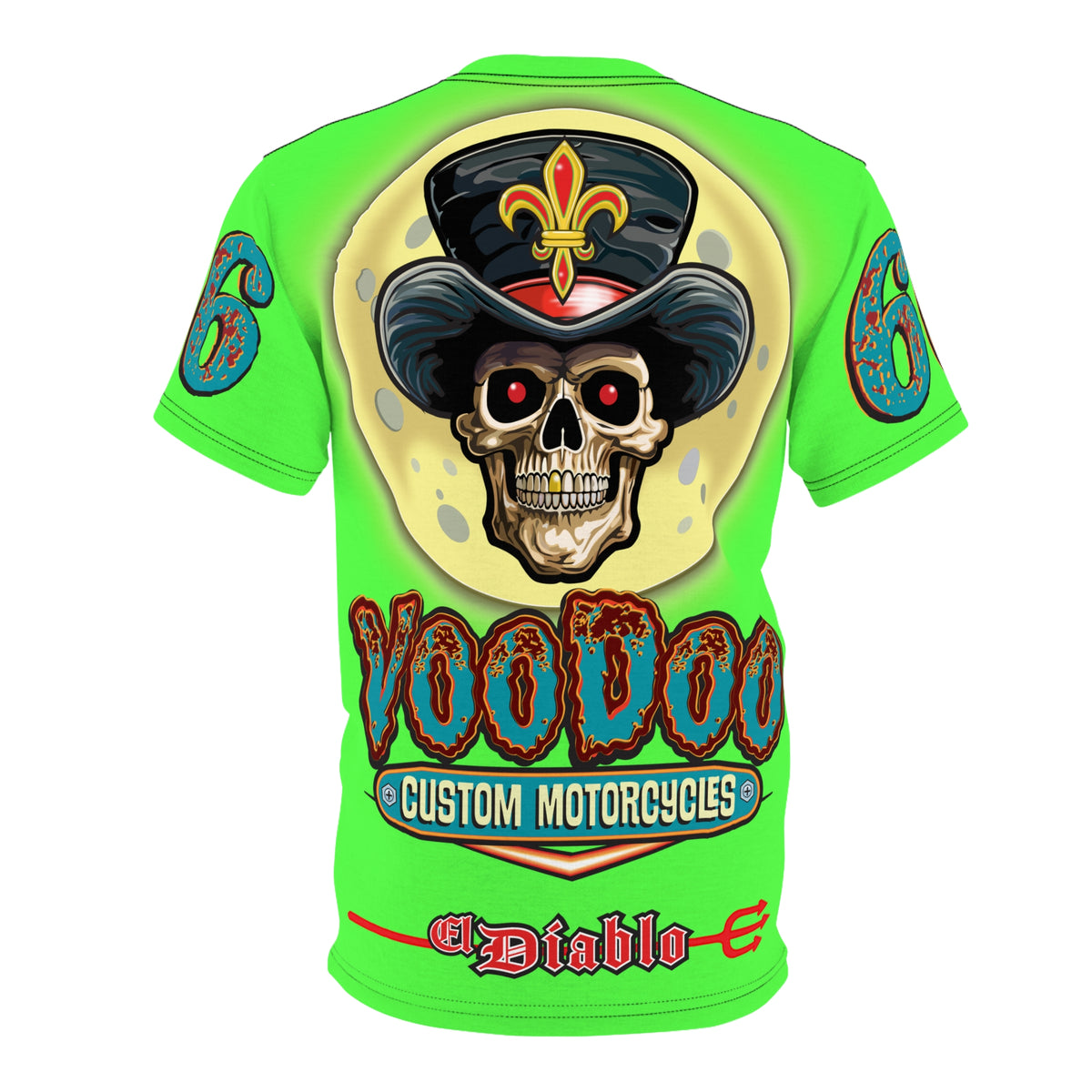 Very Special  Voodoo Customs HiViz Lumina Graphic Tee –  Edgy Style for Bikers