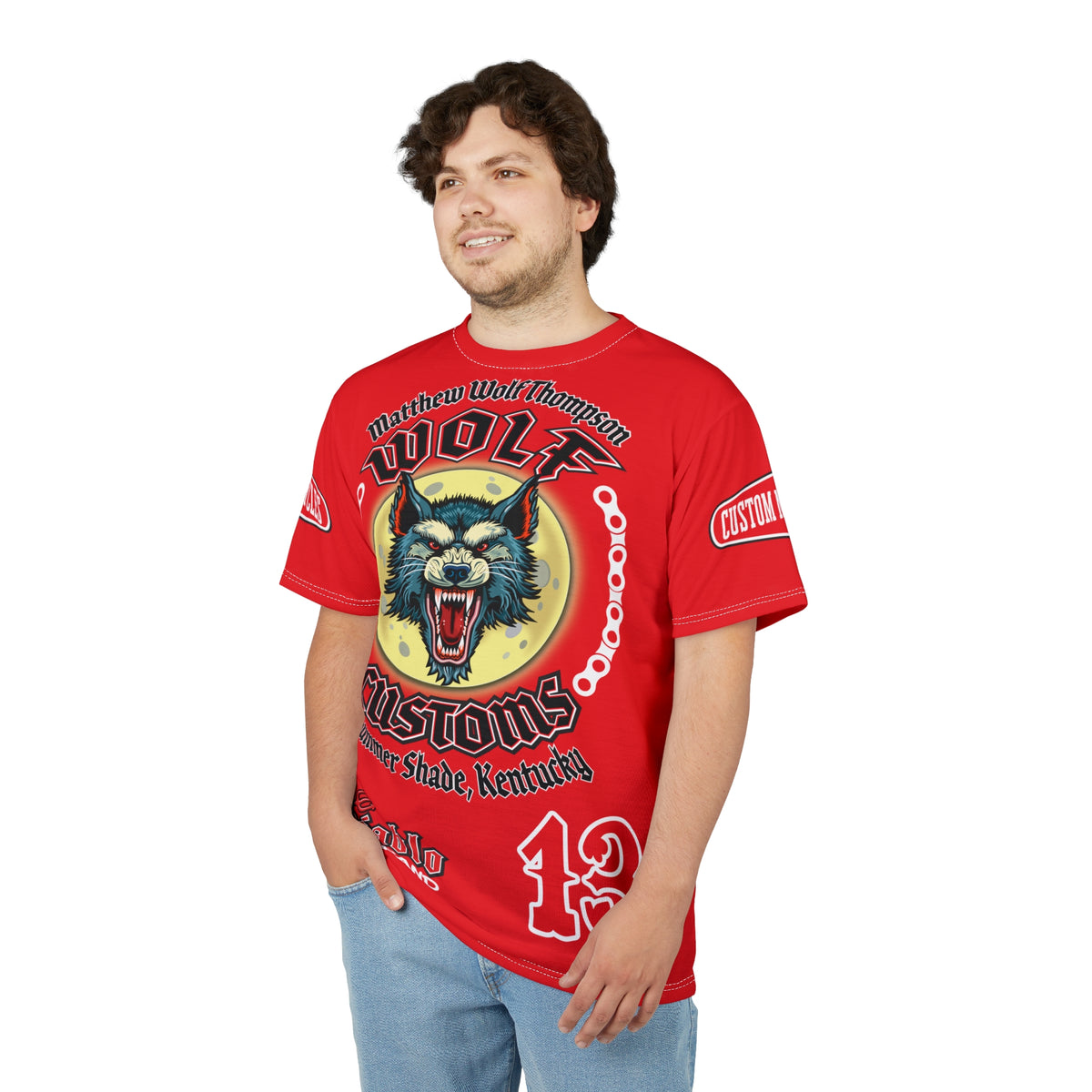 MWT Wolf Custom Motorcycles Super Tee — Viciously Cool High Performance Motorcycle Riding Shirt