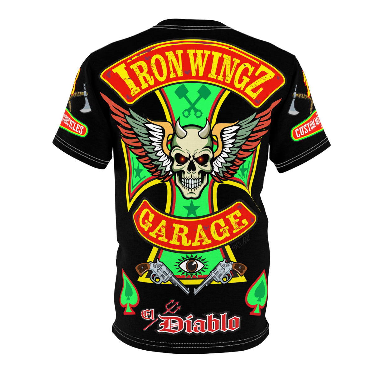 Iron WingZ Customs HiViz High Performance Motorcycle Riding Super Tee