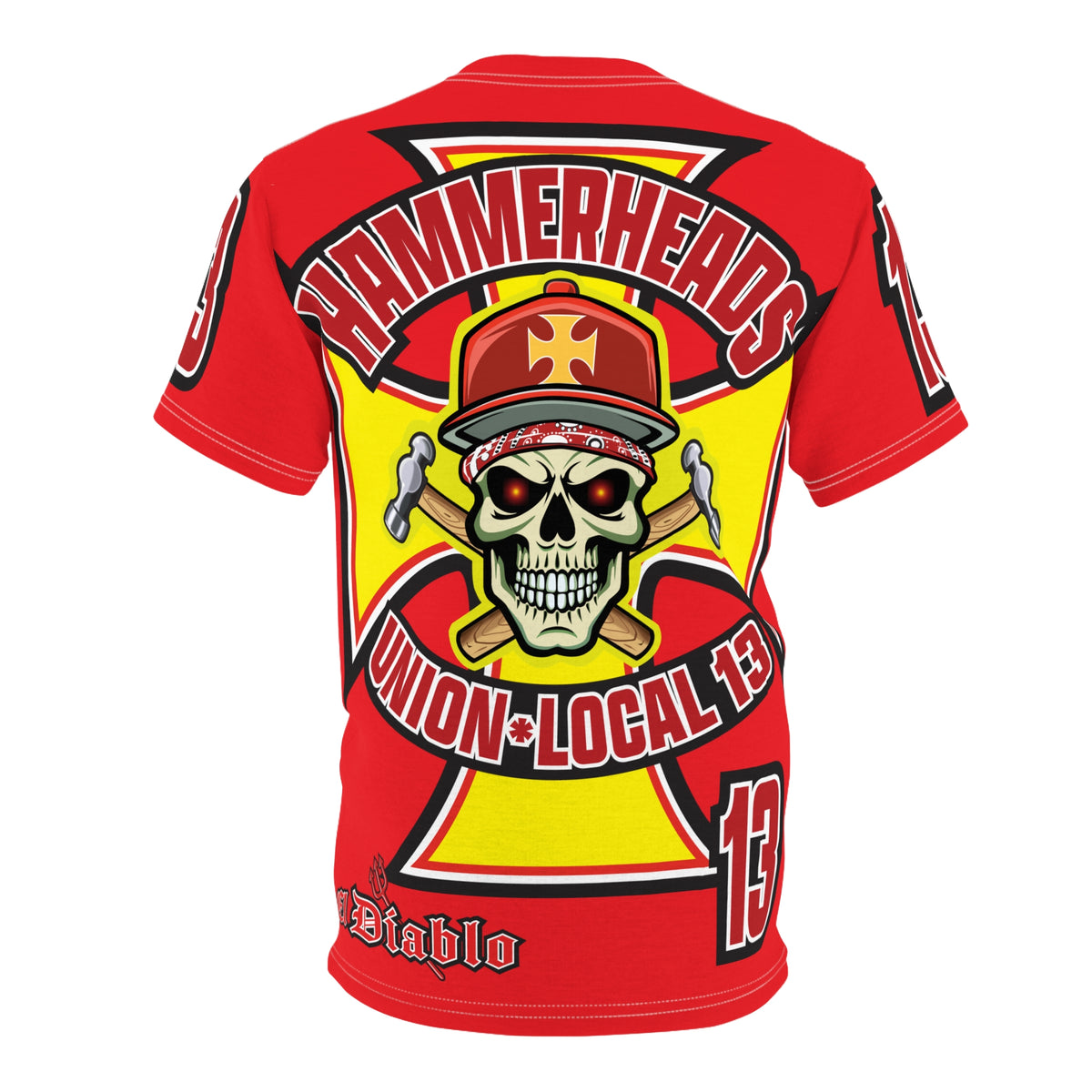HammerHeads Union Local 13 - HiViz Comfort Fit Motorcycle Riding Tee