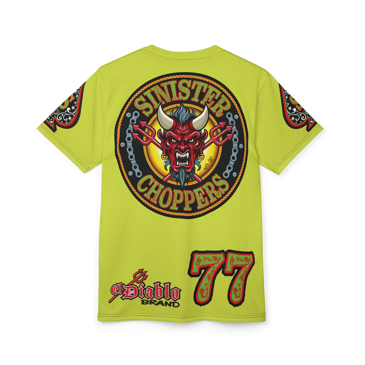 VERY Special Sinister Choppers BIG D HIVIZ Super TEE— Ride Cool Look Cool in our Best Super Tee