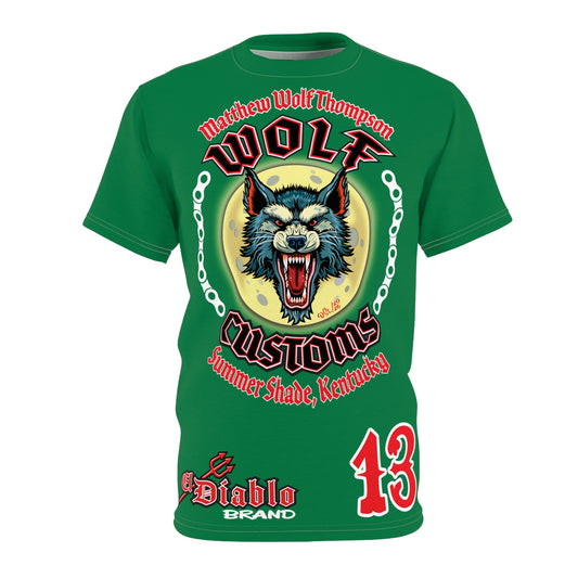 MWT Wolf Custom Motorcycles Super Tee — Viciously Cool High Performance Motorcycle Riding Shirt
