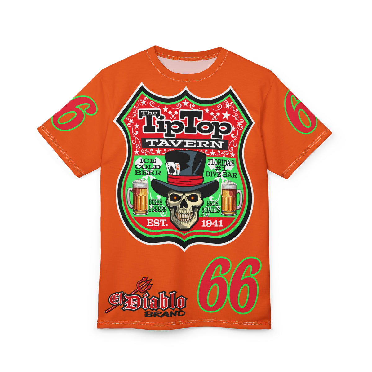 Tip Top Tavern Dive Bar Super Tee (*Limited Edition) - America's Best Dive Bar, Bikes Beers Babes & Bros. - Honouring Biker Bar Tee