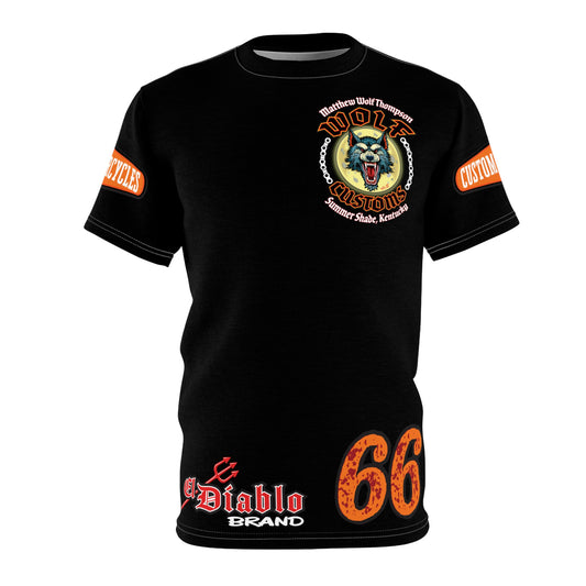 SRT MWT Wolf Custom Motorcycles Super Riding Tee — Viciously Cool High Performance Motorcycle Riding Shirt